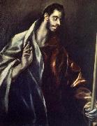 GRECO, El Apostle St Thomas china oil painting reproduction